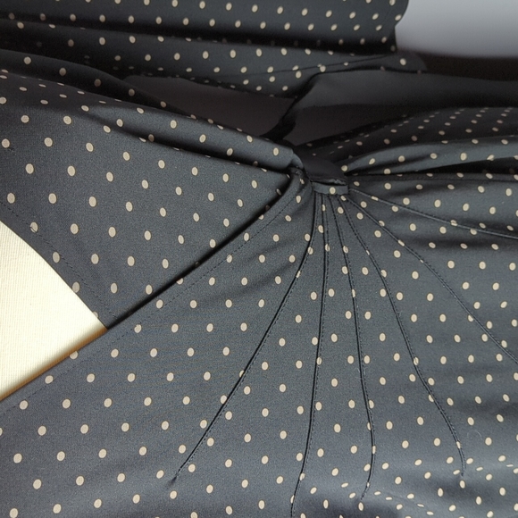Ann Taylor LOFT polka dot wrap dress. Size 8P - Picture 3 of 8